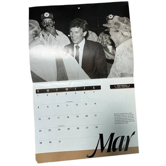 Democratic National Committee 1987 Winner Calendar Featuring JFK , Kennedy - Picture 4 of 5